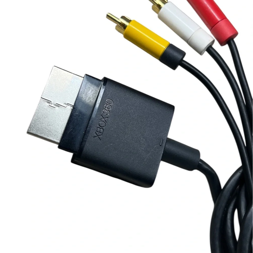 Black XBOX 360 OEM AV Cords